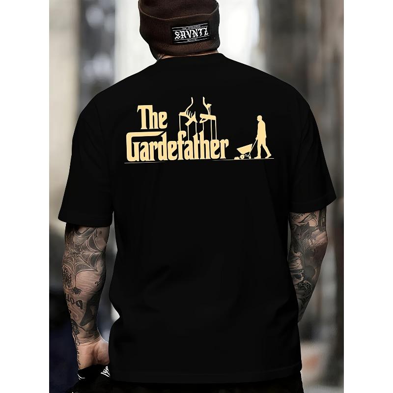 

Европейские размеры Смешной подарок для папы-садовода Футболка - THE GARDENATOR Дизайн на спине - Тяжелая футболка на День отца для любителей садоводства S чёрный