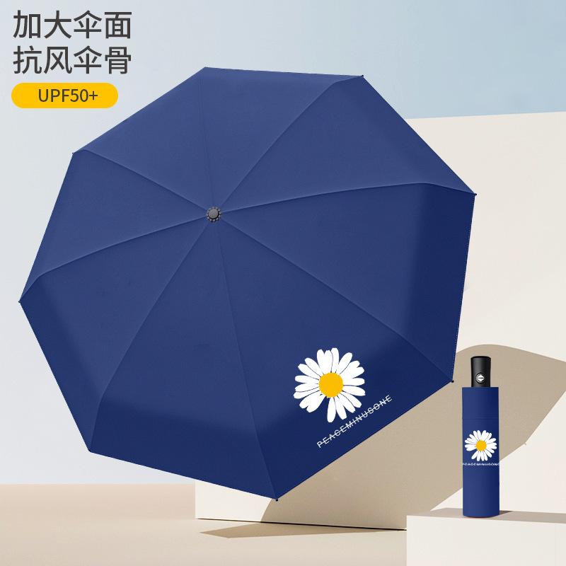 Automatischer Faltregenschirm Vinyl-Sonnenschutz Business Herren Zwölf-Speichen-Doppelregenschirm Wetter- und Regenschirm Outdoor