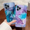Watercolor Abstract Marble Pattern Case For Apple iPhone 17 16 15 14 13 12 11 Pro Max 16 Plus 16E 17Air 17Pro Phone Cover Funda