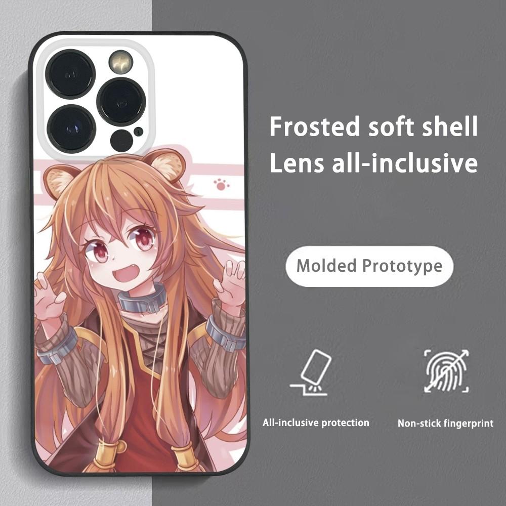 R-Raphtalia Anime Girl Phone Case For iPhone 16 15 14 13 Pro Max Plus Mini Frosted Soft Shell Funda Shockproof Cases