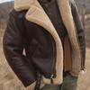 2025 Men Fur Integrated Jacket Coat Thick Parkas Winter Fashion Men Casual Faux Fleece Coats Men's Jacket Clothing