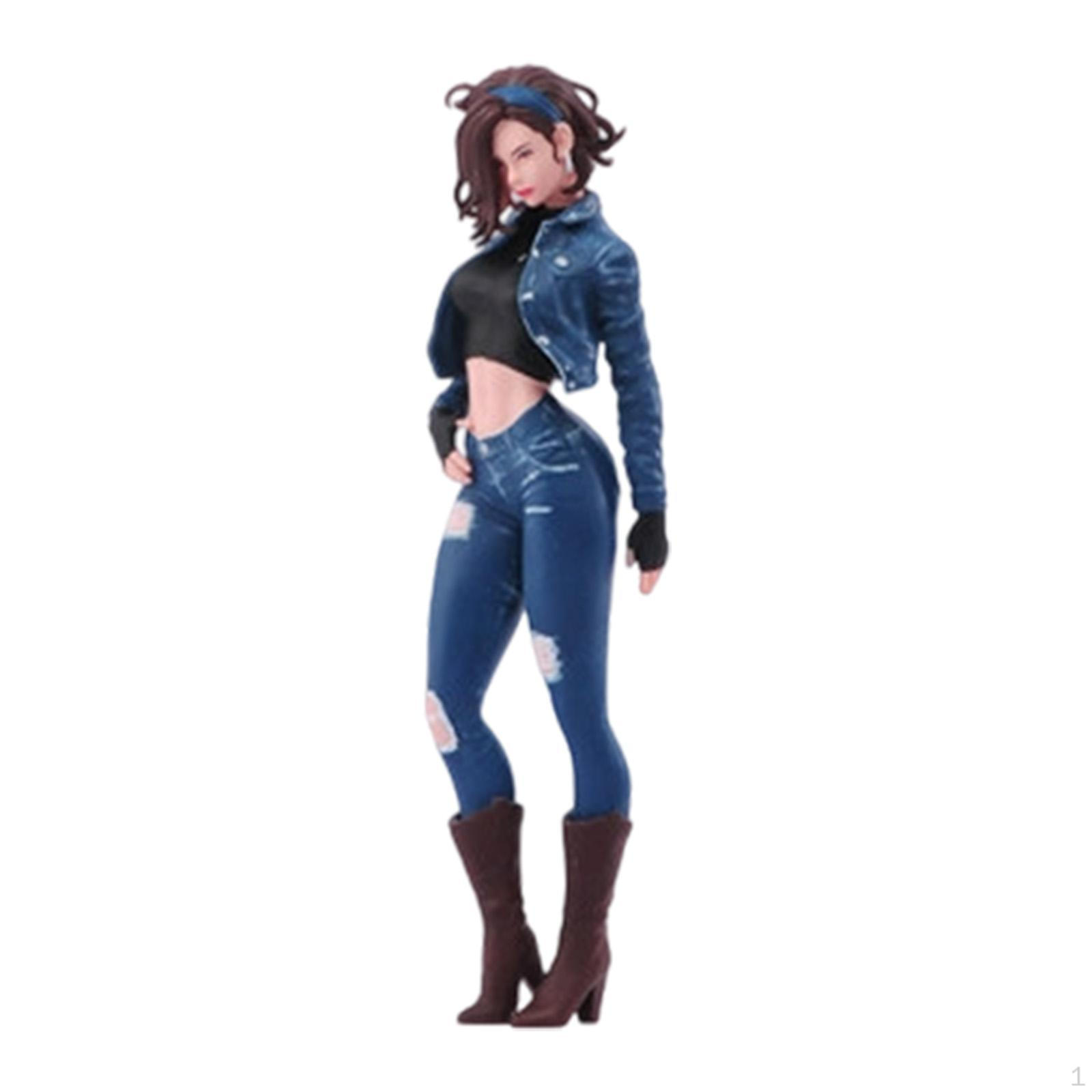 

Hand-Painted Miniature Woman Figurine, Realistic Resin Diorama, Ideal for Decoration, Gifts And 1 87
