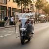 Motorrad-Windabweiser Winddicht Klar Schnell zu montieren Elektroroller Windschutzscheibe Für Männer Frauen Familie Freunde Ehefrau Ehemann