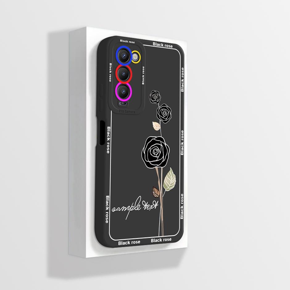 For Tecno Camon 18 18P Case CH6 CH7 Soft Silicone Phone Cover for Camon 18 Camon18 P Camon18P Cases Straight Edge Bumper Fundas