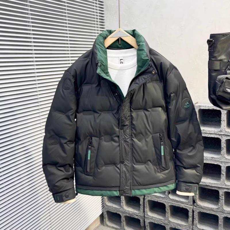 

Winter down jacket men s 2025 new trend short fashion winter wear warm casual duck down jacket men s cotton jacket M