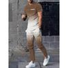 Men's Warm T-shirts And Pants Sets Outdoor Sports Training  Street Style Fashionable Pants