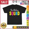 Party Birthday Shirt for Girls Women Birthday Squad Vintage T Shirt Men Women