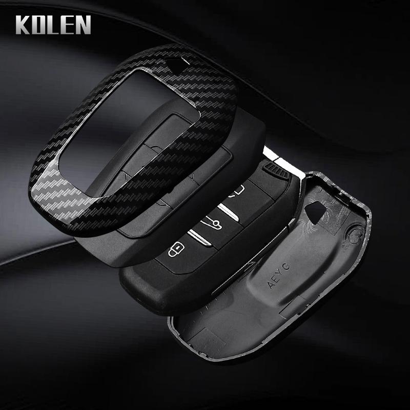 Abs Carbon Fiber Style Car Key Case Cover For Peugeot 207 208 3008 206 308 508 2008 407 5008 301 For Citroen C3 C4 C5 Berlingo