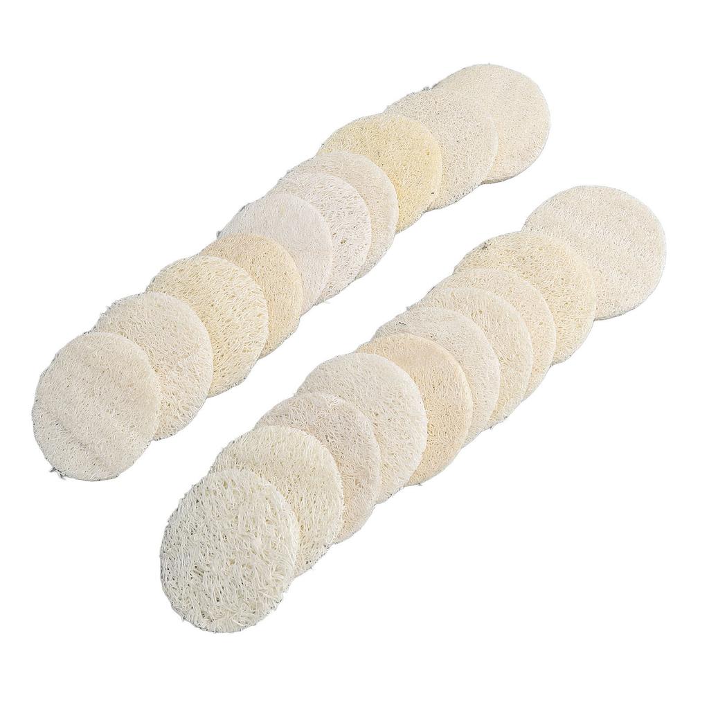 20pcs Exfoliating Loofah Facial Scrubber Gentle Body Facial Cleansing Makeup Remover Brush
