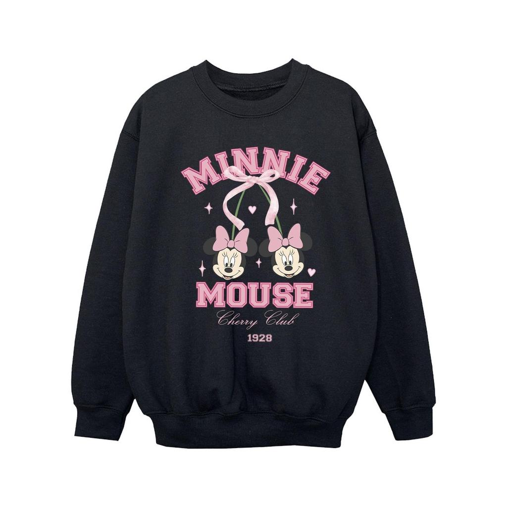 Disney Girls Cherry Club Minnie Mouse Sweatshirt