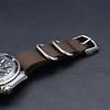 Nylon Watch Strap Replacement Strap with Silver Stainless Steel Buckle for Men's Watch 20mm/22mm/24mm Watch Bands