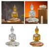 Resin Buddha Figurines Artwork Thai Buddha Statue for Indoor Home Table
