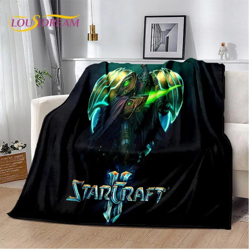 3D HD StarCraft Hra Hráč Měkká Plyšová Přikrývka, Flanelová Přikrývka Hodit Přikrývku pro Obývací Pokoj Ložnici Postel Pohovka Piknikový Kryt Děti