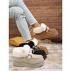 Winter New Lace-up Thick-soled Wool Wool Cotton Shoes 2025 Plus Size Muffin Fleece Warm Snow Boots for Women