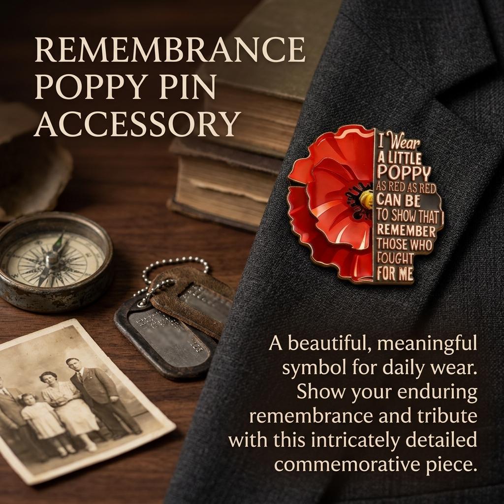 Red Friday Enamel Lapel Pin for Men and Women Durable Gift for Veterans