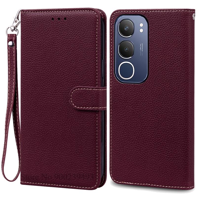 Pentru Husă Vivo Y19S Portofel Carte Husă din Piele Pentru Husă Telefon Vivo Y19S Husă Tip Flip Protecție Spate Coque Fundas Carcasă