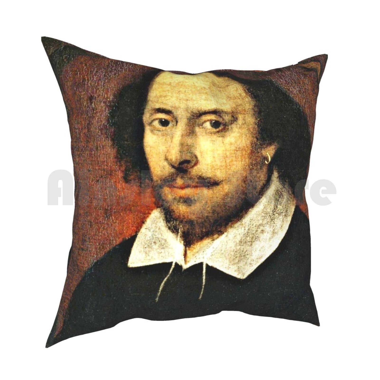 Наволочка с принтом Уильяма Шекспира Домашняя Мягкая DIY Чехол для подушки Уильям Шекспир Англия Английская поэзия Драматург 30cmx30cm