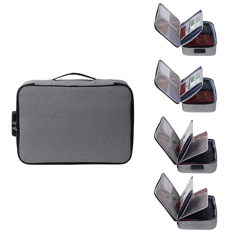 Document Storage Layered Organizer Bag Large Capacity Three Convenient Layers