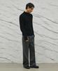 SIGNATURE Wool-Like No-Tuck Wide-Fit Slacks [Gray]