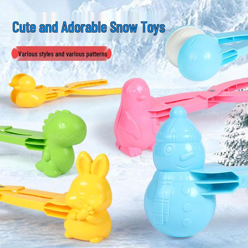 Large Snowball Maker Set - Duck, Heart, Snowman Shapes