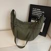Women's Large Capacity Shoulder Bag Solid Color Crossbody Bag