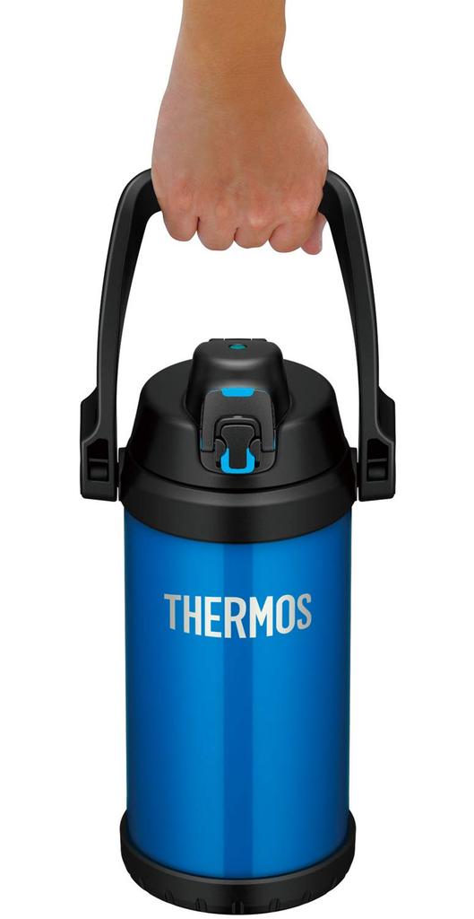 Thermos Water Bottle Vacuum Insulated Sports Jug Ice Blue ICB 2.0L FFV-2000