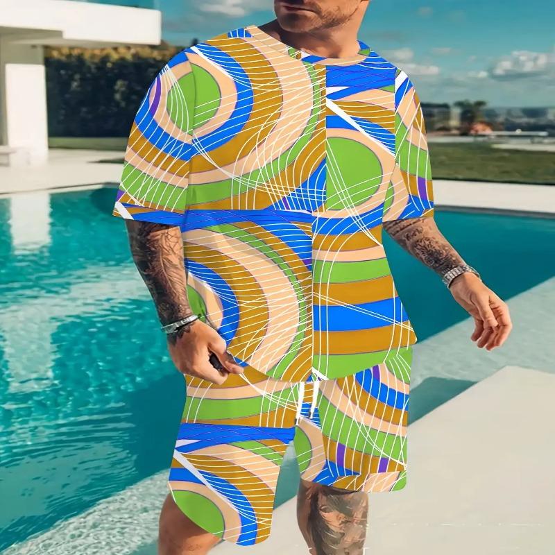 Plus size men's summer casual suits