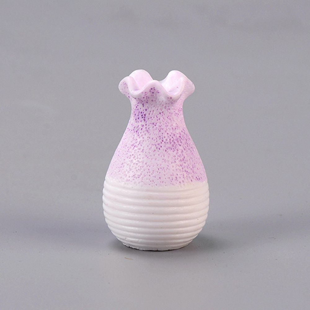 1 PC Small Ornament Figurines Resin Vase Garden Decor Miniature Flowerpot Micro Landscape