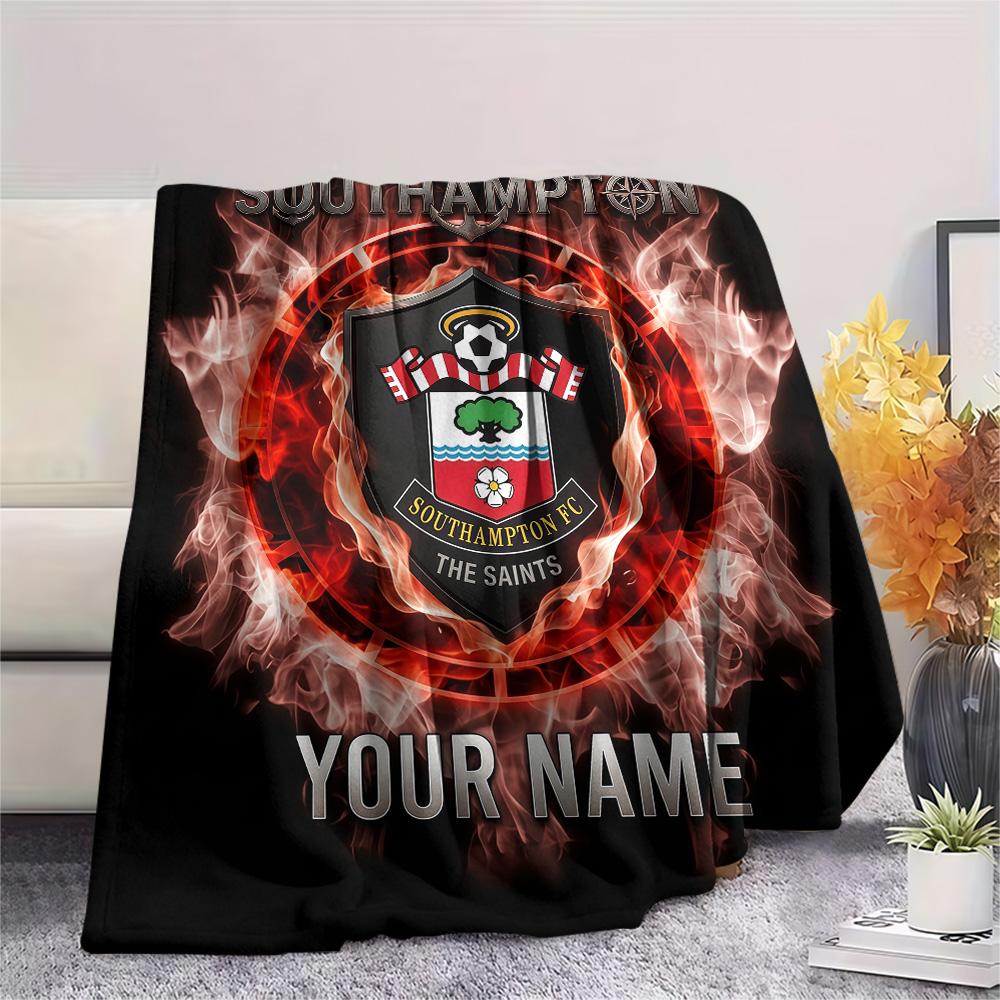 Custom Name Southampton Flannel Blanket, High Quality Comfortable for All Seasons, Home Decor, Warmth and Comfort