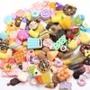 Hot Selling Assorted Dollhouse Food Flatback Resin Cabochons Small Lollipop Donut Chocolate Ice Cream Ornaments Scrapbooking DIY