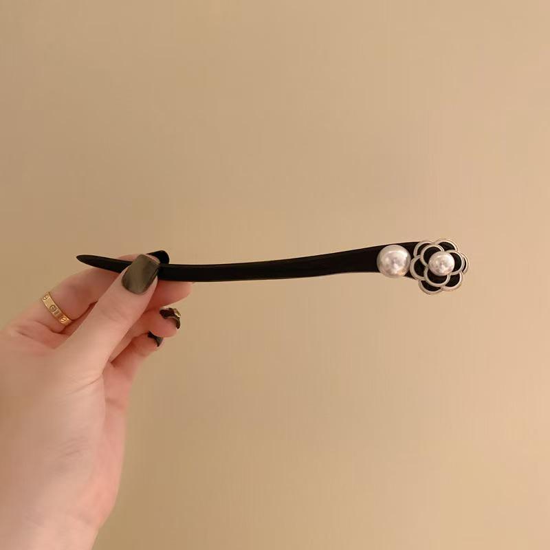 

Элегантная деревянная заколка для волос «Ландыш» - в традиционном китайском стиле для женщин, идеально подходит для изысканных причесок и нарядов ханьфу