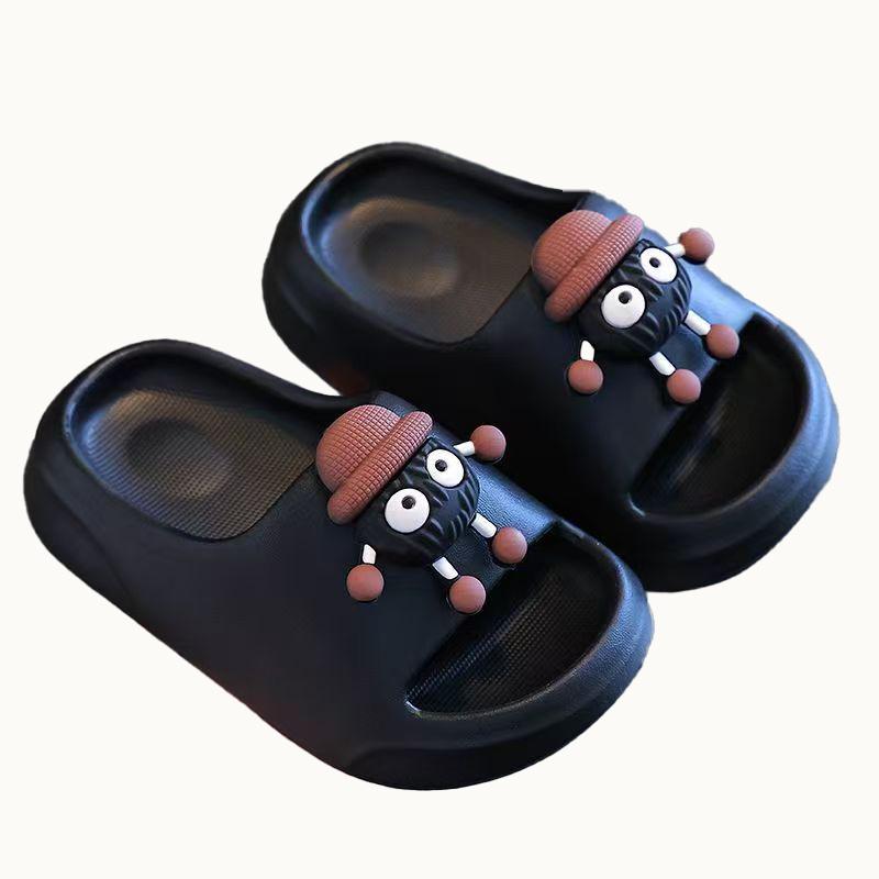 

Детские тапочки с толстым дном для ванной комнаты eva наступая на дерьмо ощущение домашнего использования нескользящие и дезодорирующие домашние внутренние интернет-продажи 24-25 yards inner length 15cm/too small size чёрный