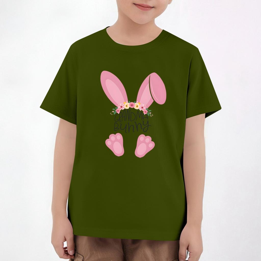 Easter Children's Neck Short Sleeve Print Top