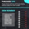 Exhaust Manifold Stud Bolt Nut Kits 6504331 Compatible with Dodge Dakota 00-07 Durango 00-09 Ram 1500 02-08 Chrysler Aspen 07-09 Jeep Grand Cherokee