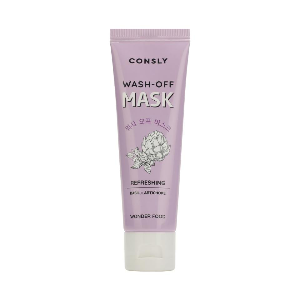 

Consly Wonder Food Basil and Artichoke Refreshing Wash-off Mask Освежающая очищающая глиняная маска с экстрактами базилика и артишока для сужения пор