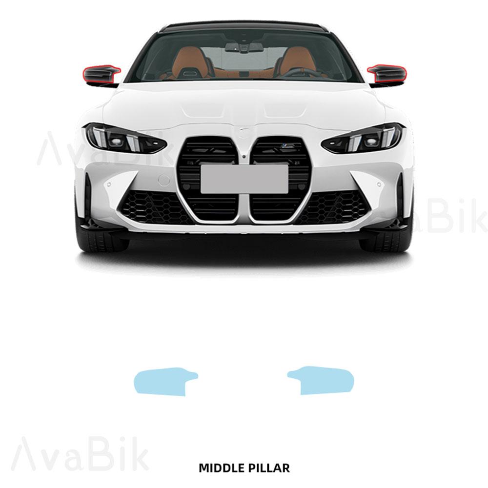 

For BMW M4 Car Underskirt protection Film TPU 7.5MIL Transparent PPF Cutting Pre Cut car center pillar Headlight Protective Film Car rearview mirror