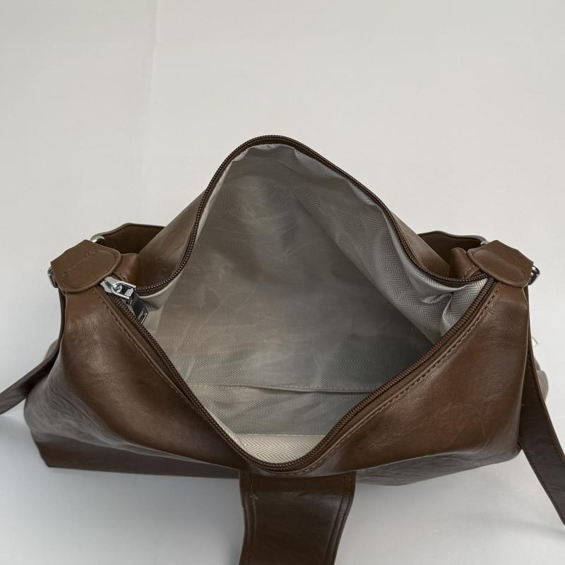 2025 hot selling Maillard style retro Women's Bag Underarm Handbag spicy girl Y2K wasteland style vintage leather Crossbody Tote