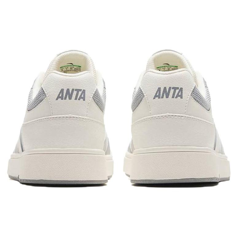 New Anta Street Play Series GZ Abrasion Resistant Breathable Low Top Skateboard Shoes Men's Gray Beige 112428011-2