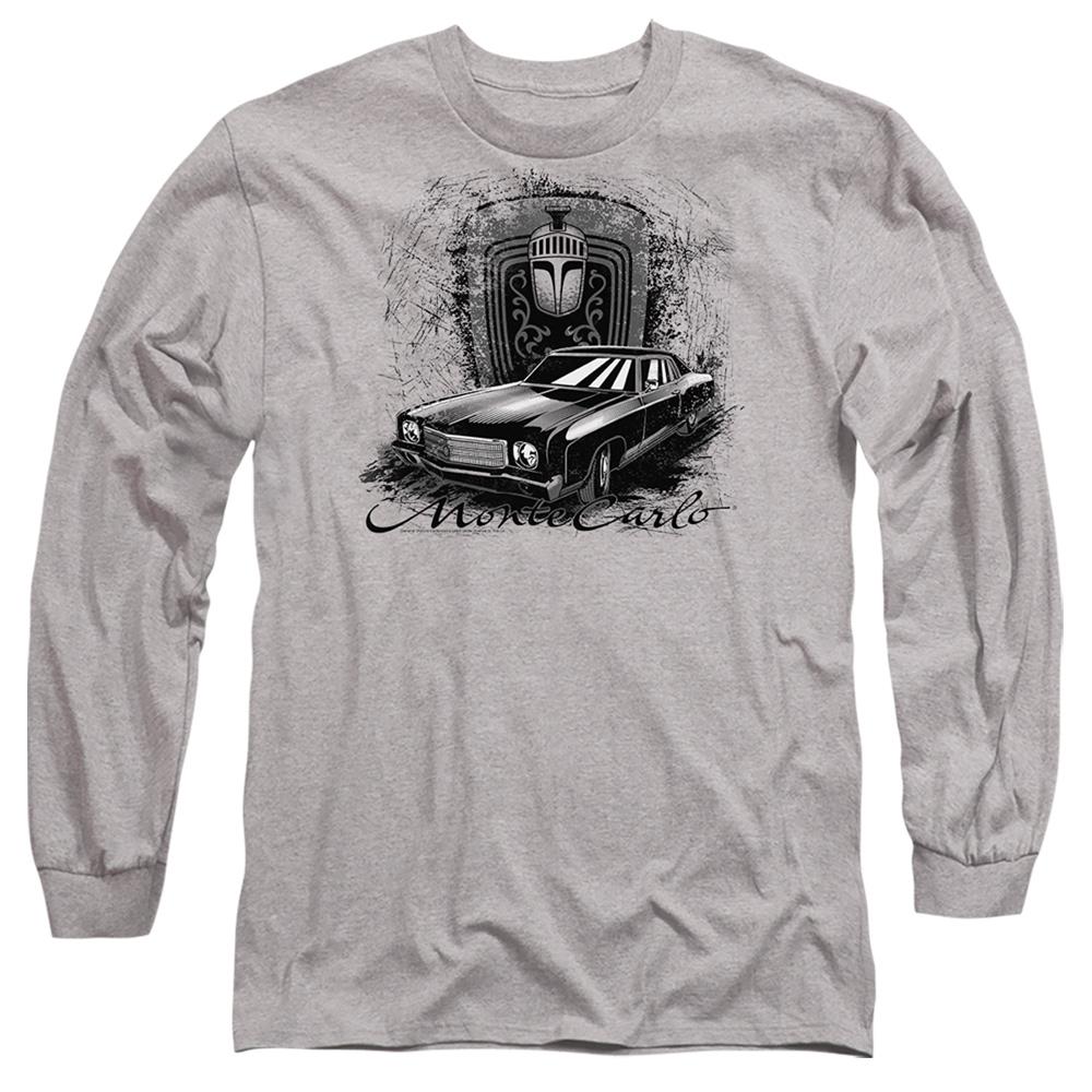 Chevrolet Unisex Adult Monte Carlo Drawing Heather Long-Sleeved T-Shirt