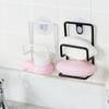 High Quality Saving Space Sucker Design 1pcs Sink Rack Holders 12x7cm Dish Cloth Shelf Drain Rack Kitchen Metal
