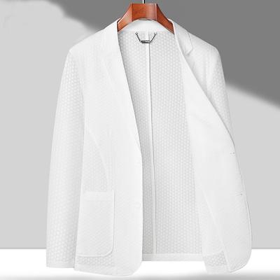 Suit Men's Spring and Summer Liningless Casual Suit No-iron Single Suit Jacket