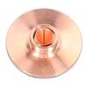 Laser Nozzle Double Layer 1.0mm Aperture Chrome Plated Copper Cutter Head for Replacement