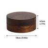 Walnut Wood Ashtrays With Lid Covered Windproof Ashtray Stainless Steel Liner Indoor Outdoor Ash Tray For Home