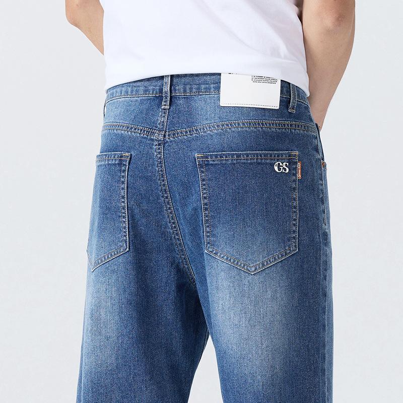 Loose Straight Jeans Men's Cotton Summer Thin Style Slimming and Slimming Xinjiang Cotton Trousers