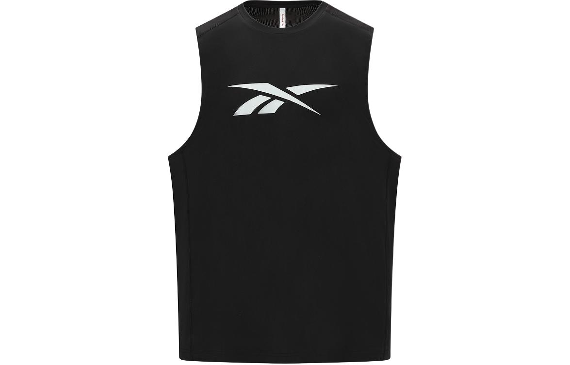 Мужские майки Reebok Черные с круглым вырезом Умеренные Другие 24SRM419MGH0 2XL
