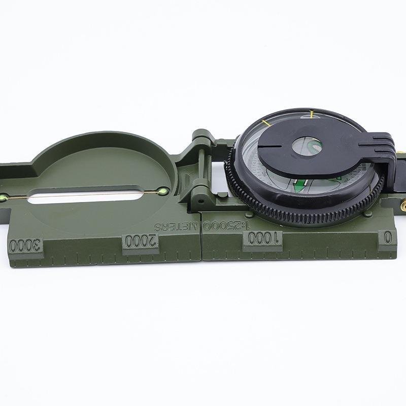 Outdoor Survival Compass, Multi-function North Arrow, Mountaineering Camping Tourism Compass,north Arrow, Military Green Compass