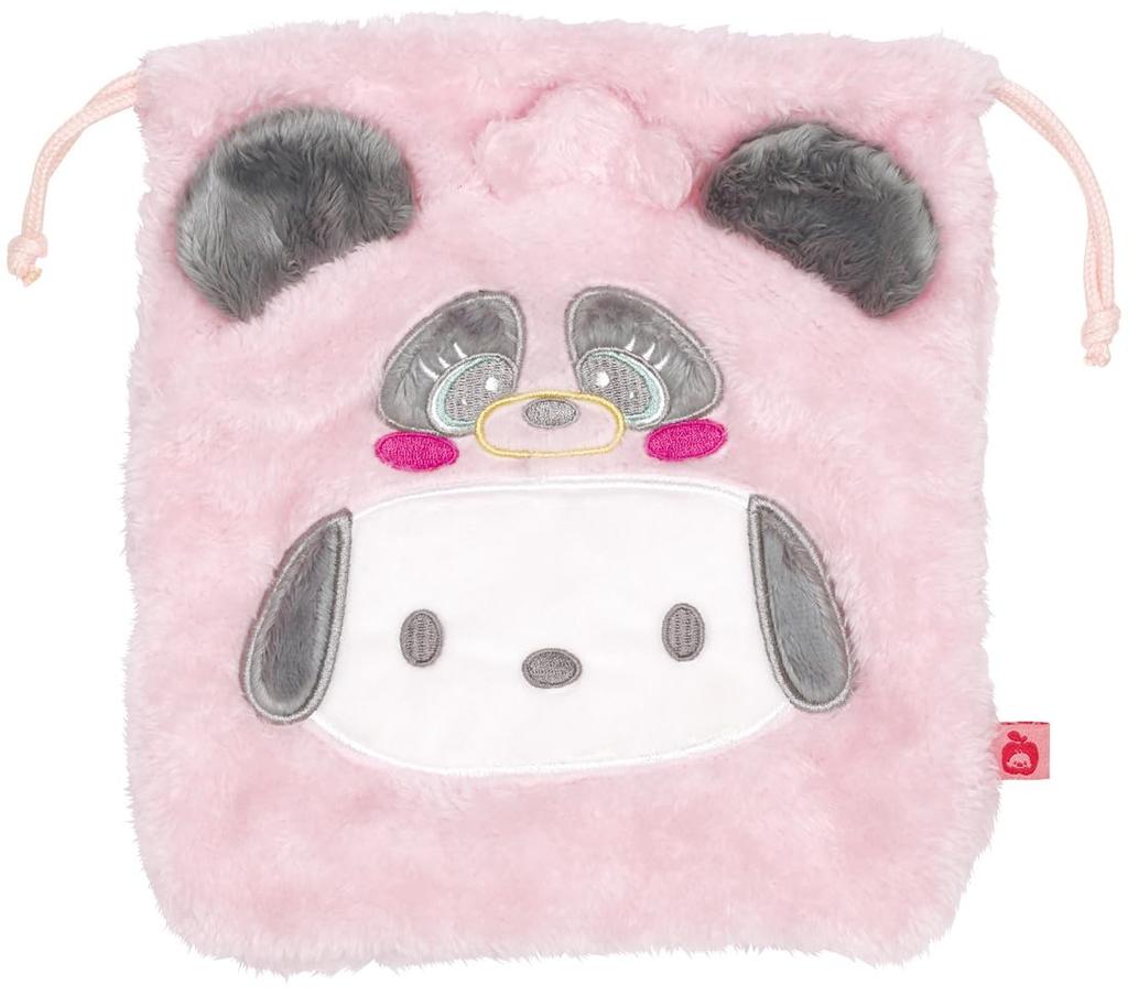 Skater Boa Drawstring Bag, Pochacco Friends, Sanrio, 25.5 x 20cm, ZKT1-A