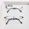2Pcs Suit Half Frame Reading Glasses Anti-Blue Light Far Sight Glasses Men Big  Frame Business Presbyopia Glasses