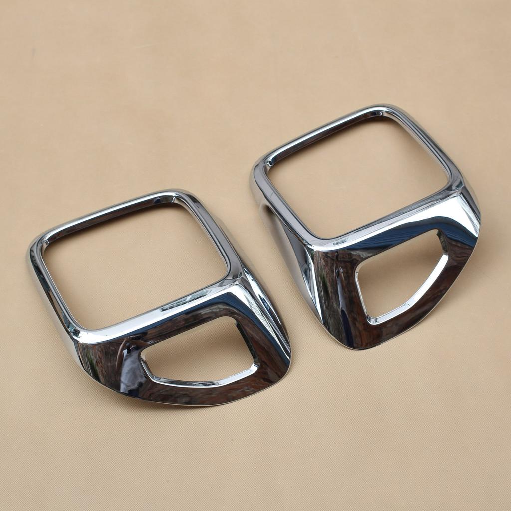 Chrome Head + Tail Light Cover For Jeep Renegade 2015 2016 2017 2018 Headlight Taillight Surrounds