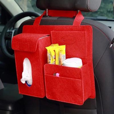 Car Tissue Car Storage Large Capacity Storage Tissue Car Seat Back Tissue Small Item Rear Seat Hanging Tissue Case Box, Case, Box, Cover, Pocket,